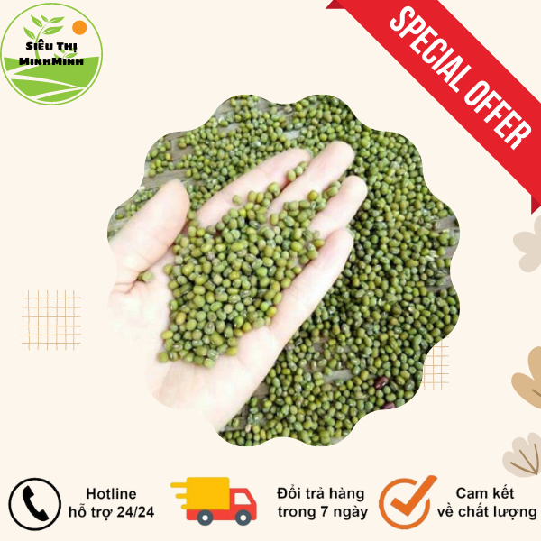 Đậu xanh (đỗ xanh) hạt tiêu làm giá đỗ rau mầm đóng túi 500gr ,1kg ...