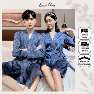 Áo choàng ngủ đôi mặc nhà cao cấp dành cho vợ chồng, áo choàng tắm đôi cao cấp - Since Then