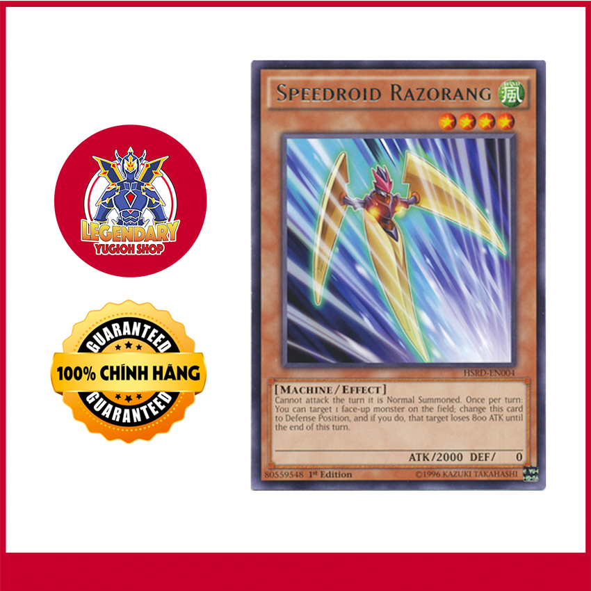 [Thẻ Bài Yugioh Chính Hãng] Speedroid Razorang | Shopee Việt Nam