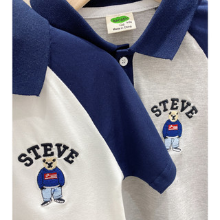 Áo thun Polo kẻ cho bé trai hàng Quảng Châu hình cực yêu Áo cổ bẻ cho bé trai Phương Kid - A12