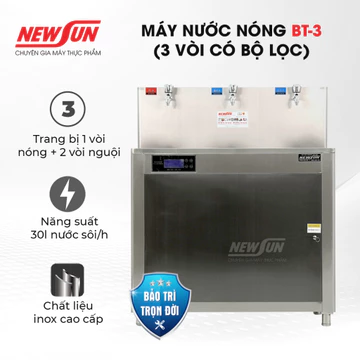 Máy đun nước nóng công nghiệp 26L BT-3 (kèm lọc nước) NEWSUN (Gía bán chưa bao gồm phí Newsun vận chuyển)