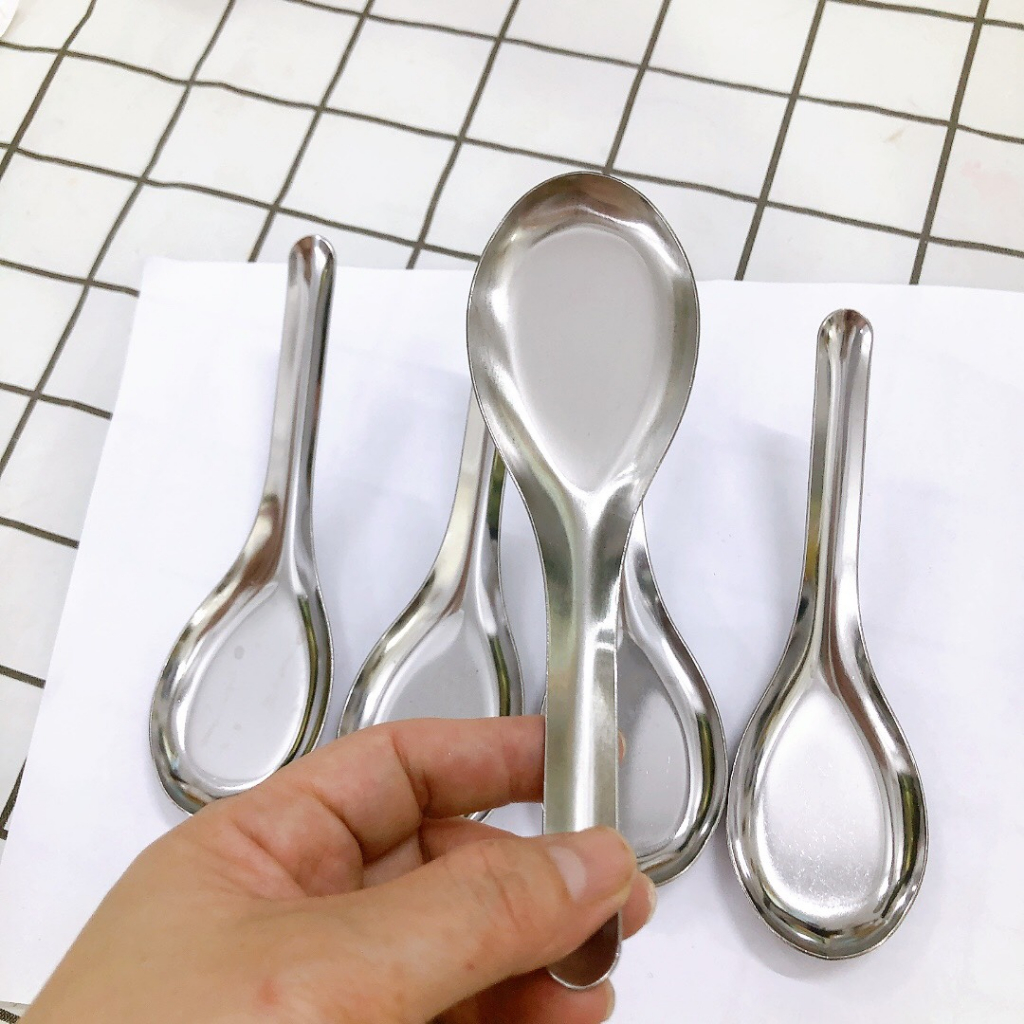 Muỗng Thìa ăn canh, ăn cơm,ăn hủ tíu ,phở inox cao cấp
