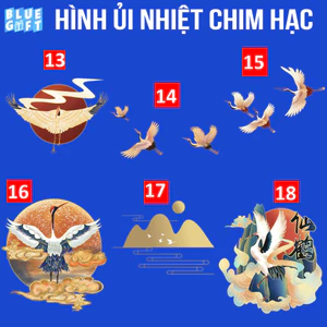 Hình ủi, Hình Ép Nhiệt Chim Hạc 3