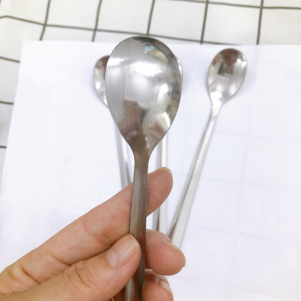 COMBO 10 cái Muỗng cafe dài Inox - pha cafe đen ,cafe sữa cao cấp không gỉ