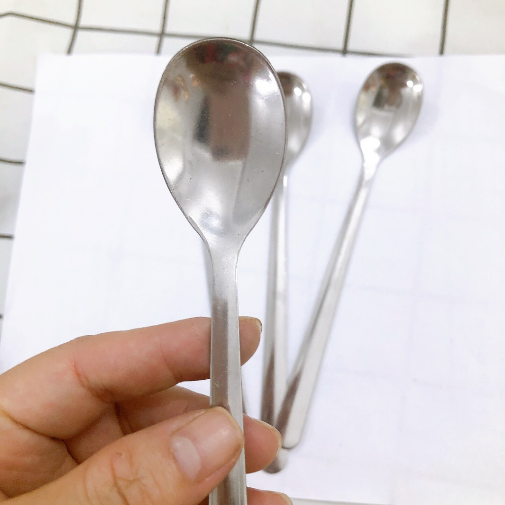 COMBO 10 cái Muỗng cafe dài Inox - pha cafe đen ,cafe sữa cao cấp không gỉ