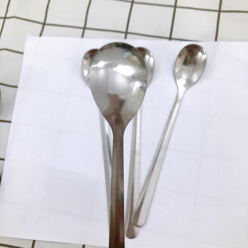 COMBO 10 cái Muỗng cafe dài Inox - pha cafe đen ,cafe sữa cao cấp không gỉ