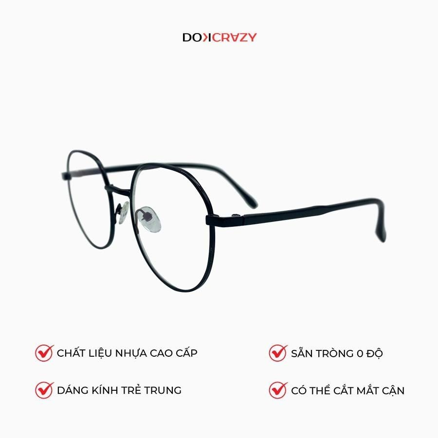 Ảnh Gọng kính DOKCRAZY - C - GAVIN hợp kim không gỉ Hot Trend, chống ánh sáng xanh, chống tia UV, unisex 2