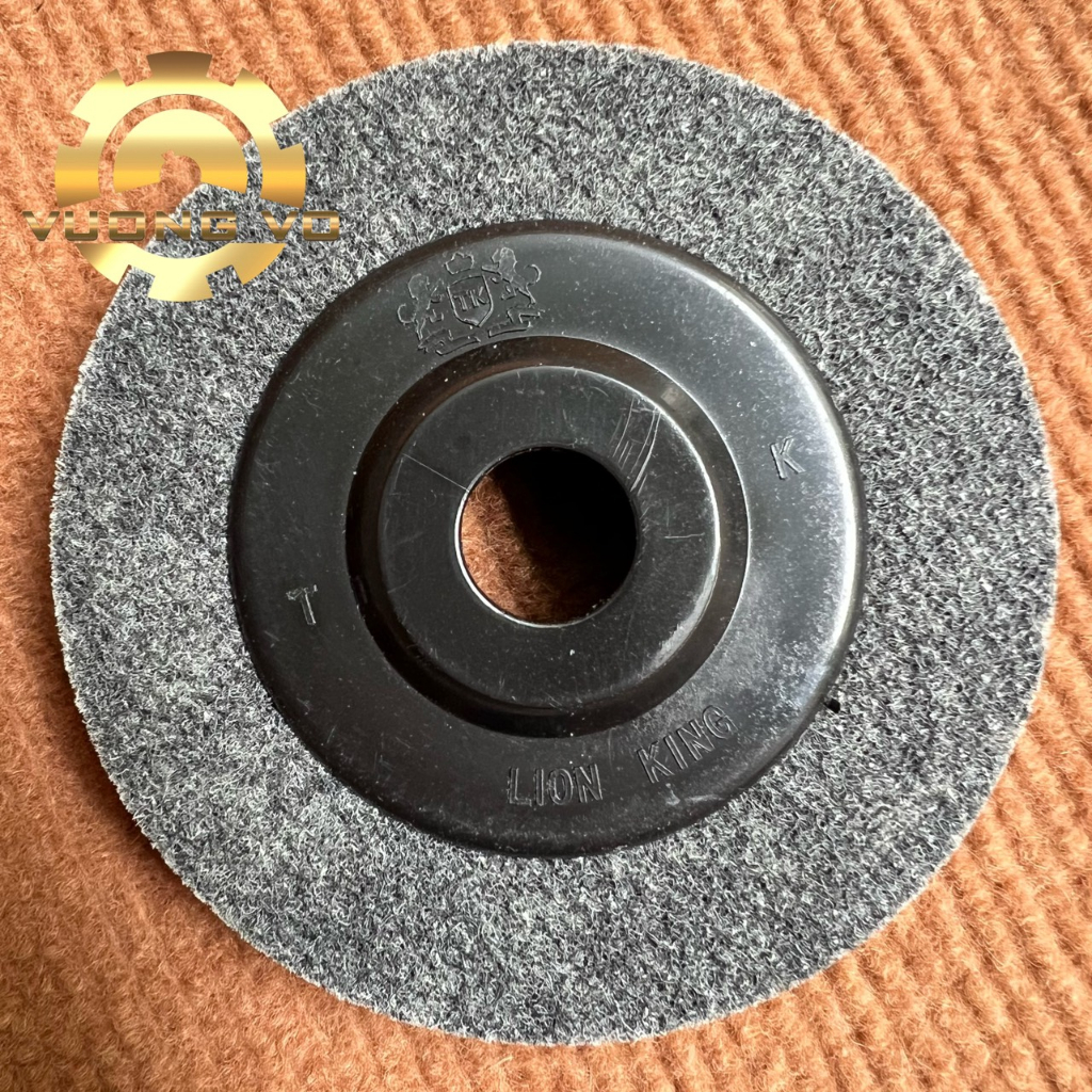 Nỉ xám đánh bóng inox-phớt nỉ đánh bóng kim loại đường kính 100mm ...