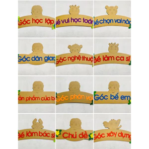 TÊN GÓC STEAM 45cm - bìa cứng - trang trí mầm non