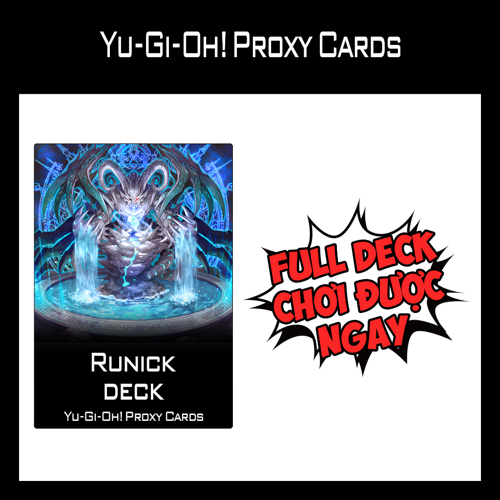 Bài YUGIOH - Runick Deck - Bài IN 1 MẶT (60 Cards) | Shopee Việt Nam