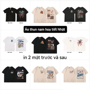 Áo Thun Nam Họa Tiết Nhật Daruma