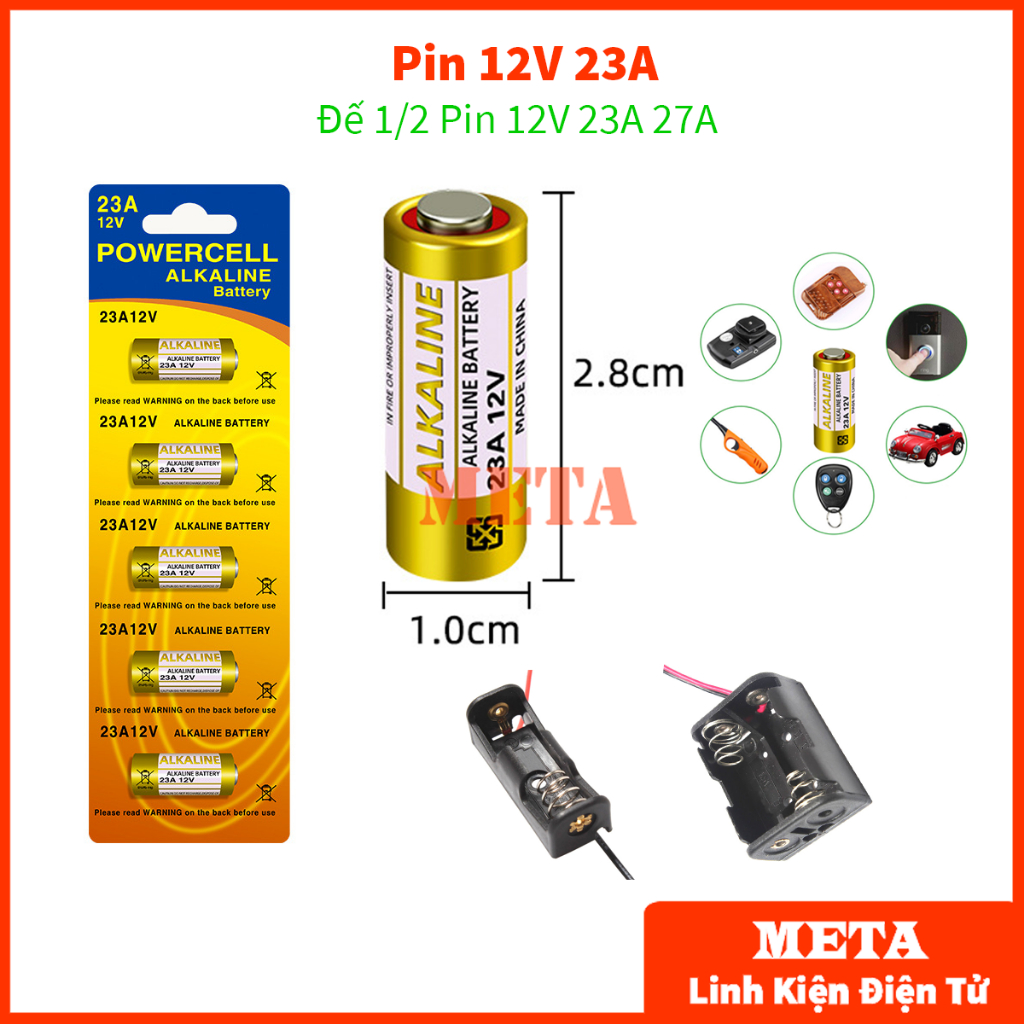 Pin 23a 12v - Giá Tốt, Sale Tháng 04, Ship 0 Đồng | Shopee Việt Nam