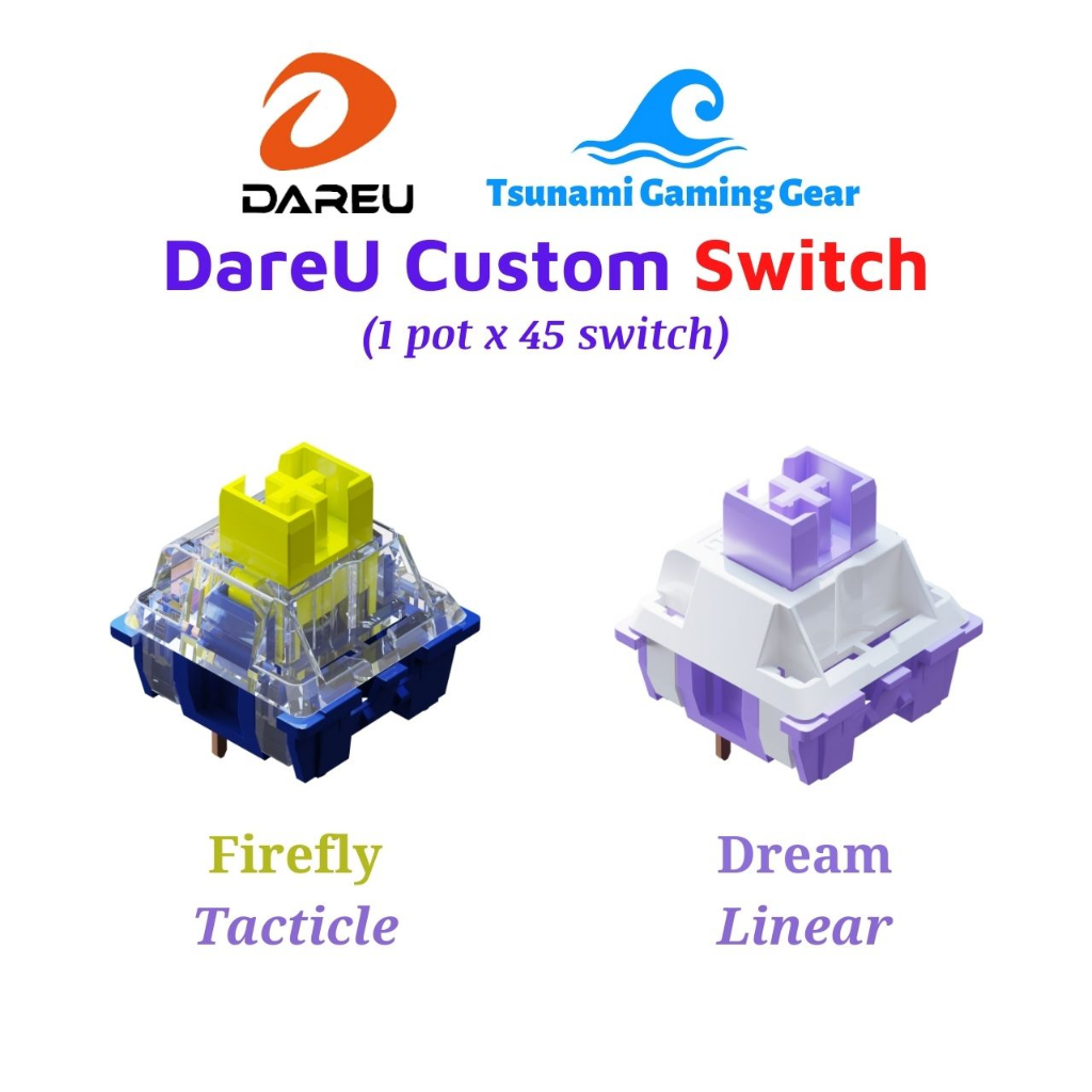 Bộ switch DareU Dream (Linear)/ DareU Firefly (Tacticle) - 45 switch ...