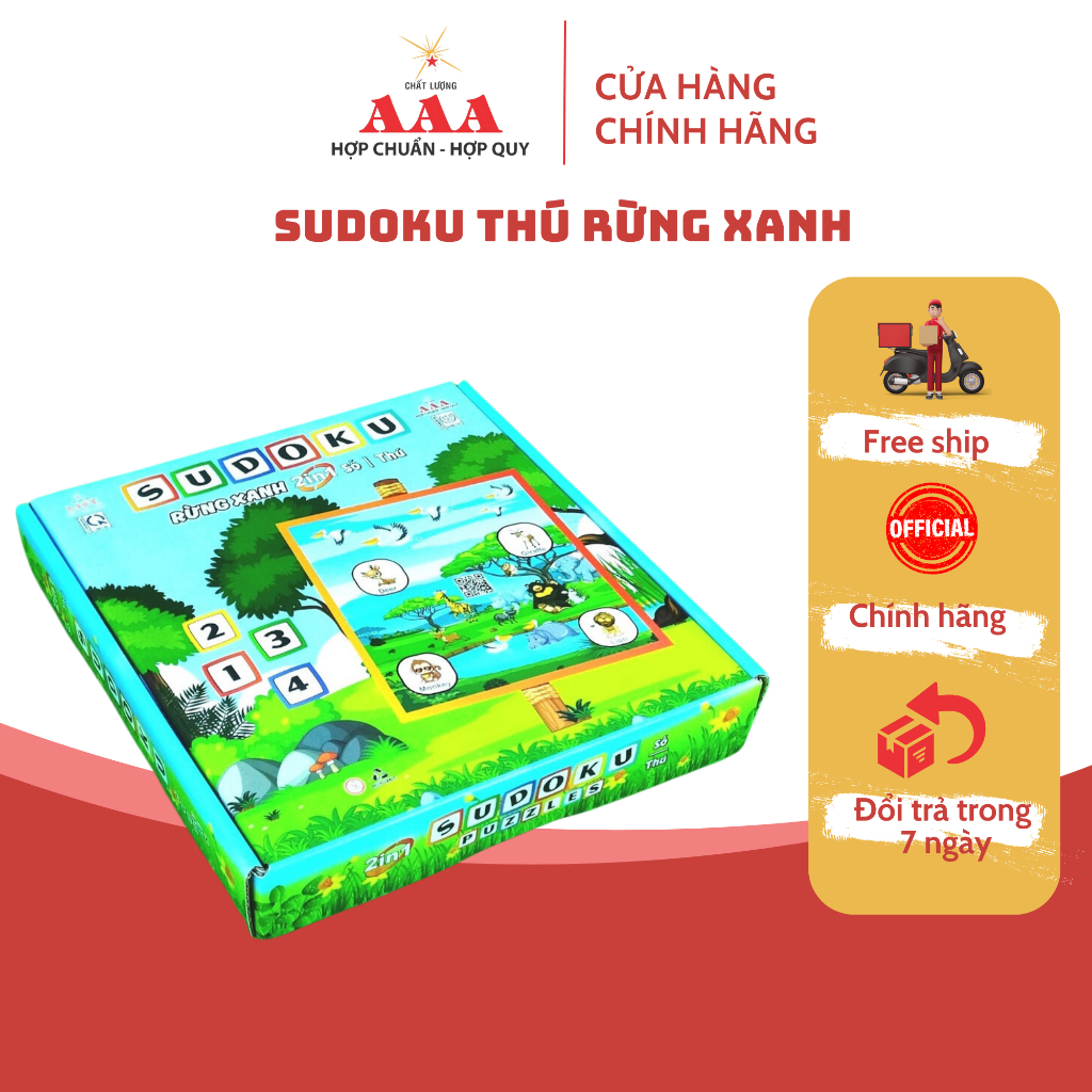 Đồ chơi sudoku thú - rừng xanh LIÊN HIỆP THÀNH AAA chính hãng, Đồ chơi ...