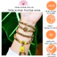 Chuỗi hạt trầm tốc 108 6ly mix charm đá xanh, đỏ, trắng, vàng, giành cho nữ-Bình an thanh lịch.