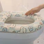 Đệm lót bồn cầu giữ ấm chống vi khuẩn bằng EVA chống thấm in họa tiết xinh xắn 43x39cm