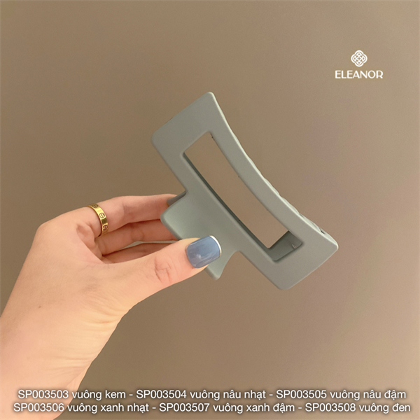 Ảnh Kẹp tóc nữ càng cua Eleanor Accessories dạng trơn basic phụ kiện tóc kẹp tóc 3511 2