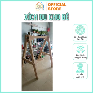 Xích Đu Cho Bé Nội Thất Nhà Xanh 82 - Xích Đu Được Làm Từ Gỗ Thông Nên Bền Bỉ, Chịu Được Thời Tiết Khắc Nghiệt