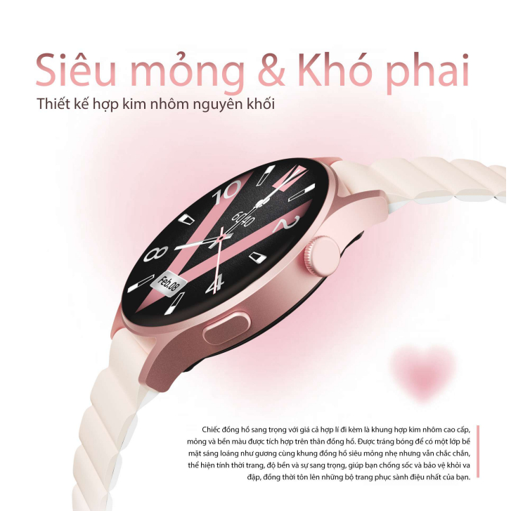 Ảnh Đồng hồ thông minh nữ Kieslect Lora 2 | 1.3inch | Ultra AMOLED | 210mAh | Nghe gọi trực tiếp |Hàng Chính Hãng 3