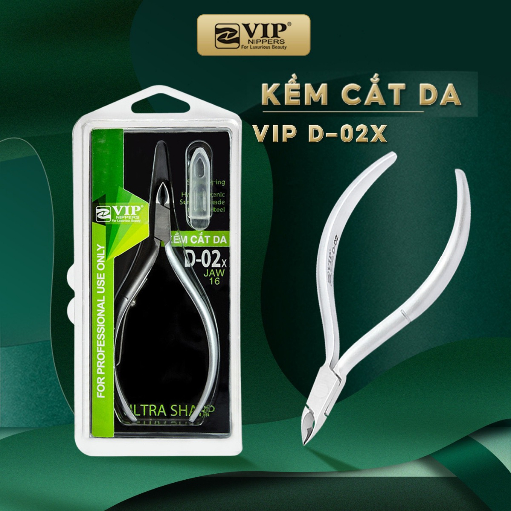 Kềm Cắt Da VIP Thép Không Rỉ (INOX), 1 chống, D06, D01, D02x/v, D04