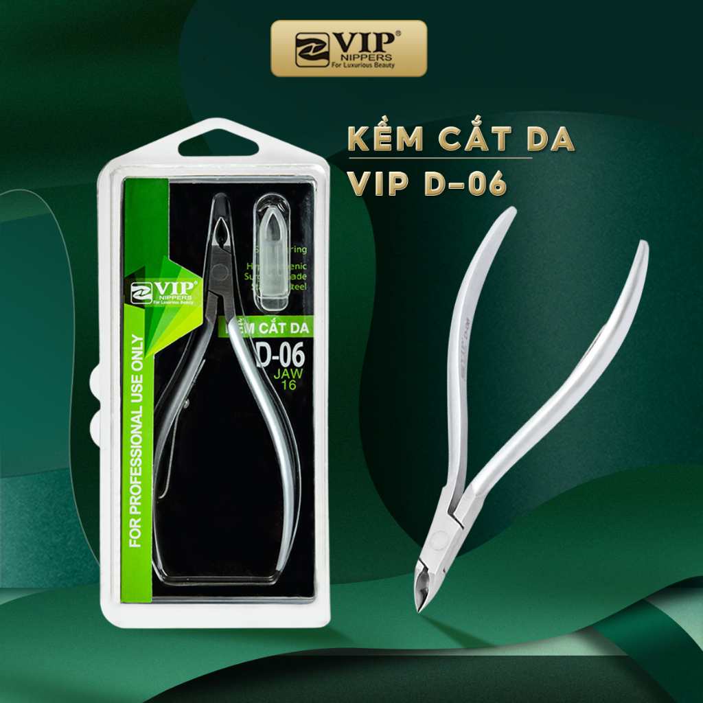 Kềm Cắt Da VIP Thép Không Rỉ (INOX), 1 chống, D06, D01, D02x/v, D04