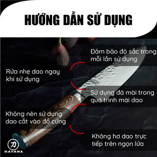 Dao bếp Nhật cao cấp Shun Premier Chef - Dao thái thịt cá thép Damascuss 69 lớp TDM0707 (250mm)