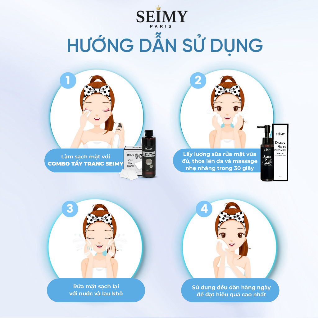 Ảnh Sữa rửa mặt Seimy - Daisy Skin Cleanser 100ml 2