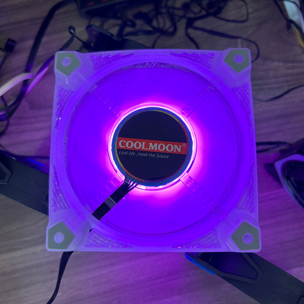Bộ 6 Quạt Tản Nhiệt Fan Led RGB Diamond 12cm kèm khiển và hub | Shopee ...