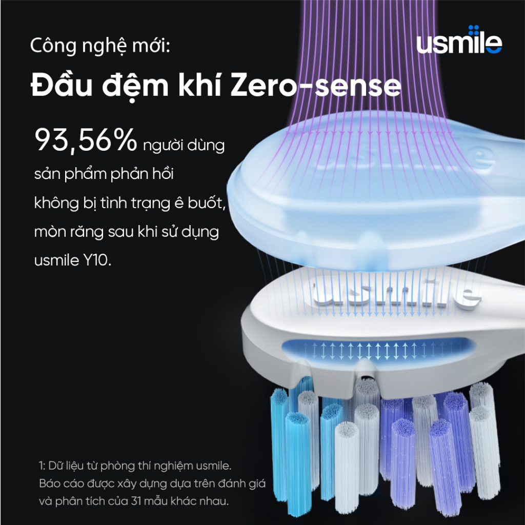 Ảnh Đầu bàn chải đệm khí usmile Advanced Professional (Air-bag PRO) - Phụ kiện chính hãng 3
