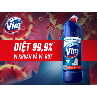 Nước tẩy bồn cầu & nhà tắm VIM diệt khuẩn 880ml/870ml