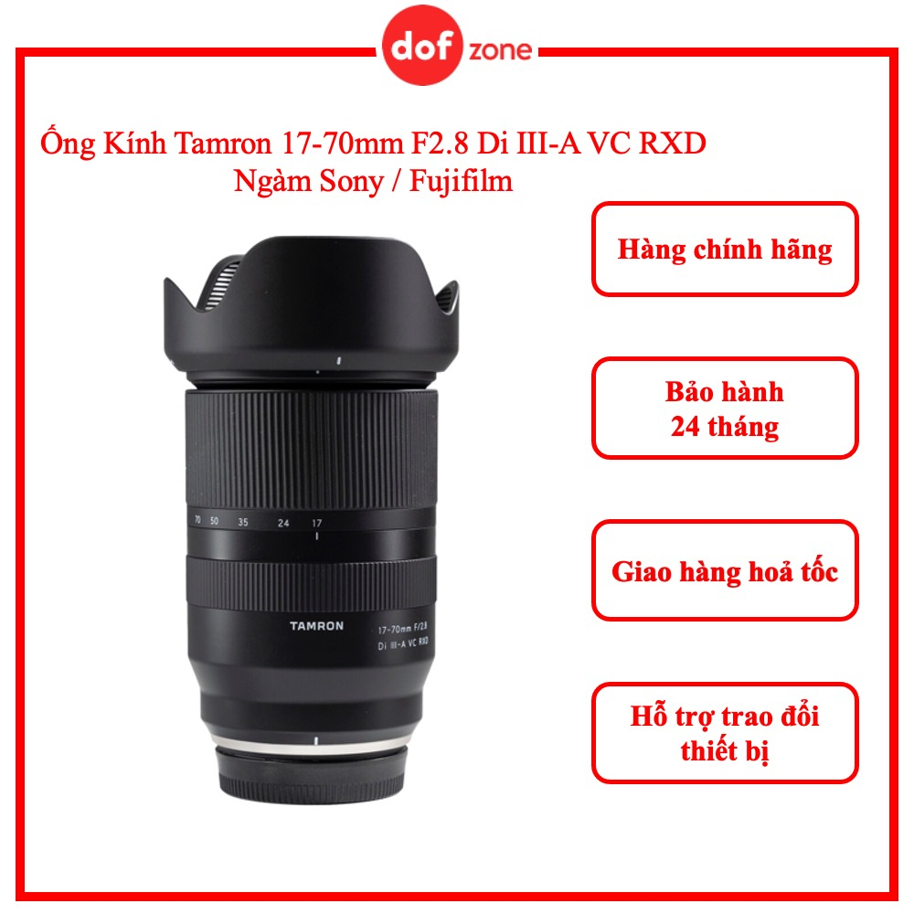 Paraluce Reversibile HA036 Compatibile Con Obiettivi Tamron Per Fujifilm 17-70mm, 18-300mm E 28-75mm – Supporta Filtri 67mm