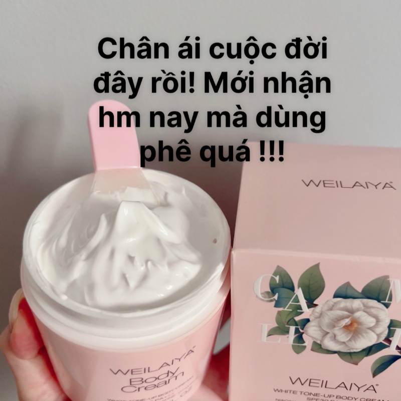 Kem dưỡng thể nâng tông, dưỡng ẩm - WEILAIYA White Tone-up Body Cream