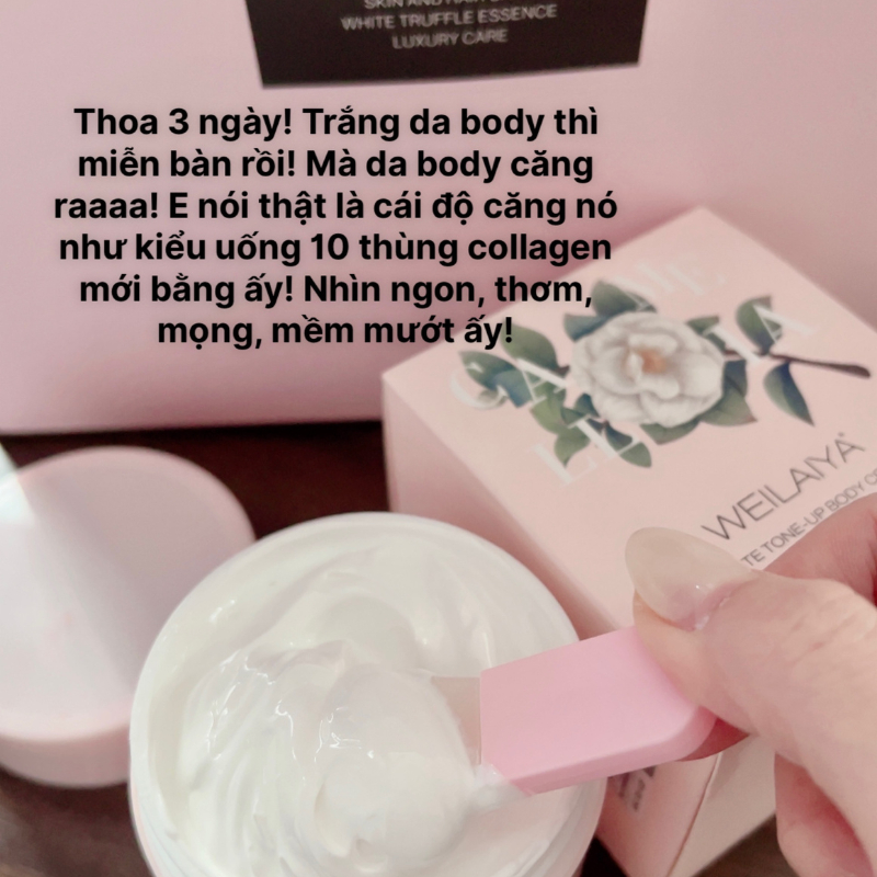Kem dưỡng thể nâng tông, dưỡng ẩm - WEILAIYA White Tone-up Body Cream