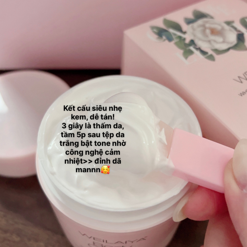 Kem dưỡng thể nâng tông, dưỡng ẩm - WEILAIYA White Tone-up Body Cream