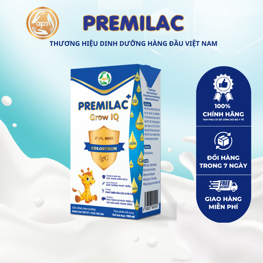 Sữa non Pha sẵn Premilac Colostrum Grow IQ phát triển trí não chiều cao 110/180 ml
