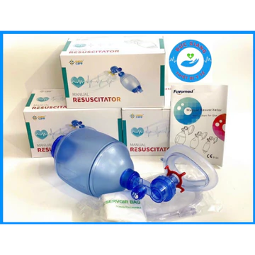 Bóng bóp Ambu cấp cứu oxy tập thở [người lớn, trẻ em] - Bộ bóng bóp oxy cấp cứu (ambu)