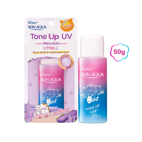 Ảnh Kem Chống Nắng Sunplay Skin Aqua Tone Up Uv Milk Dạng Sữa Hiệu Chỉnh Sắc Da - Lavender Spf50+ Pa++++ 50g 3