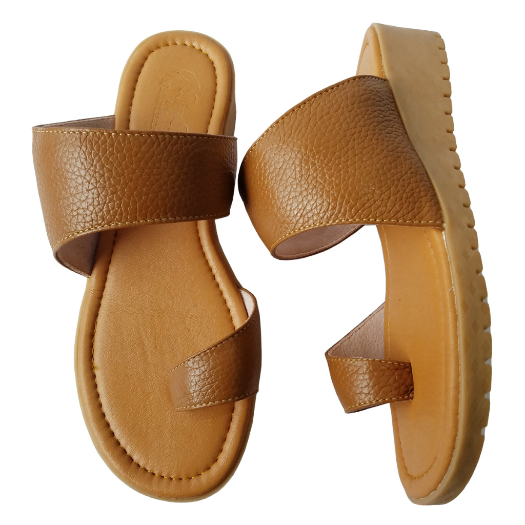 Dép Xỏ Ngón Nữ Da Bò Thật BIGGBEN HKD719