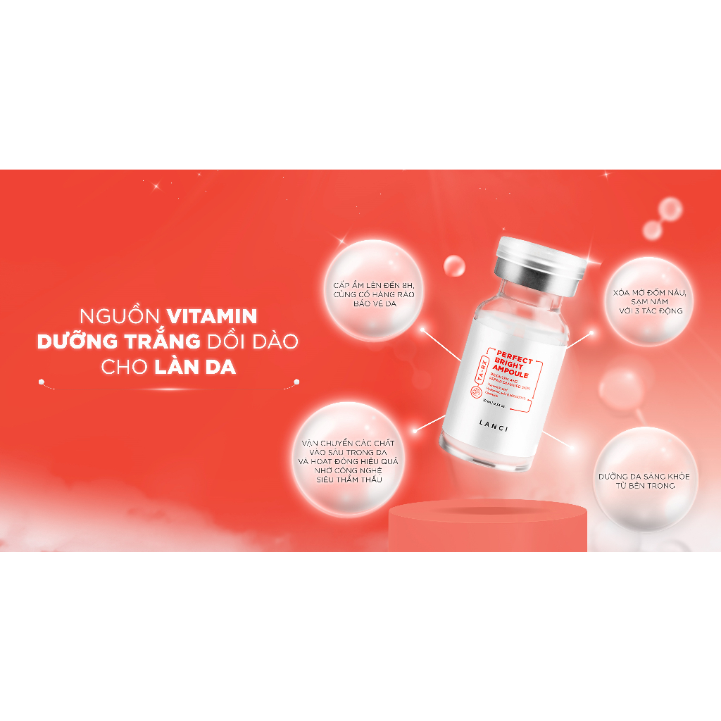 Ảnh Serum dưỡng trắng mờ nám chuyên sâu LANCI thẩm thấu nhanh, đều màu da minisize 10ml 4