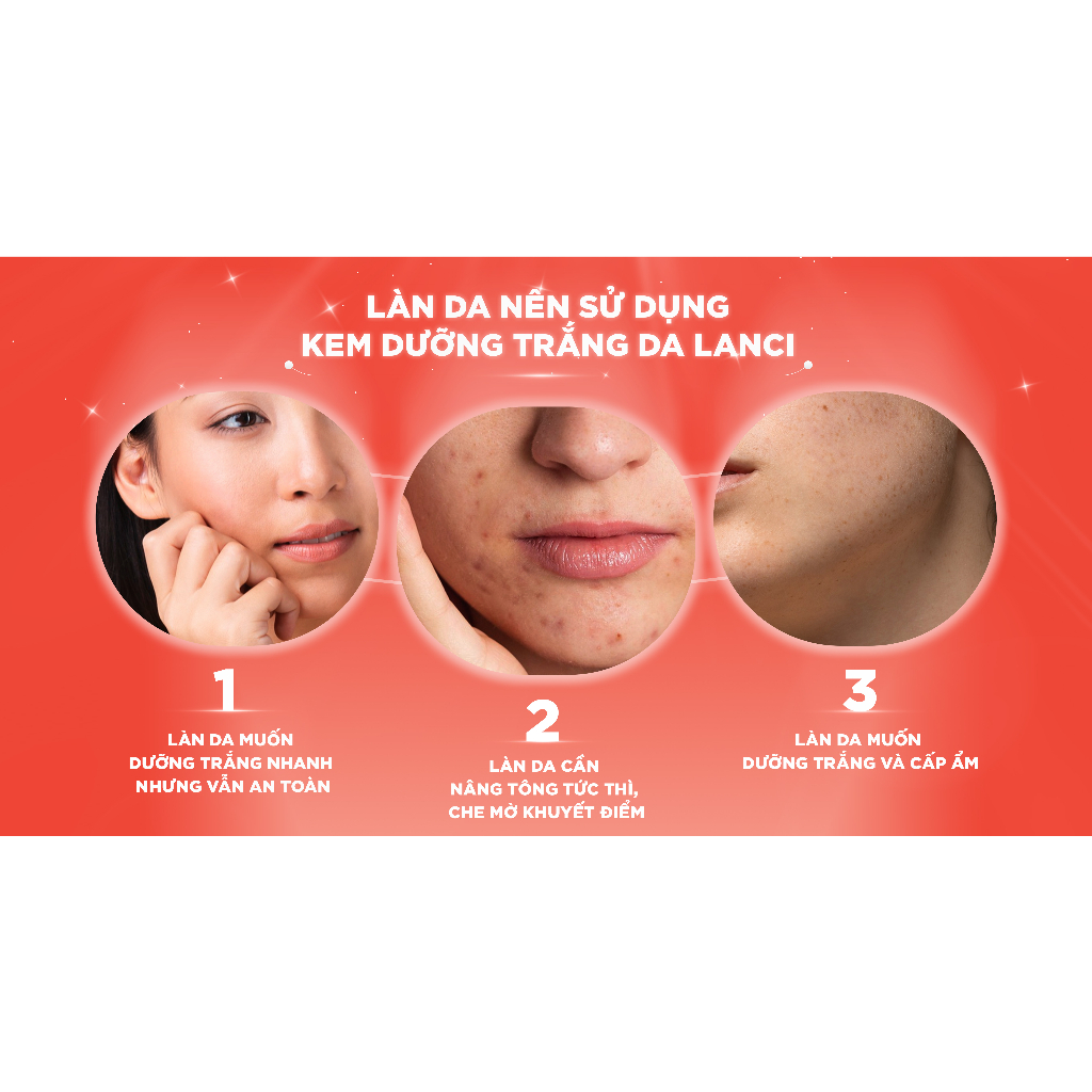 Ảnh Kem dưỡng trắng da LANCI cho làn da trắng khỏe đều màu minisize 10ml 4