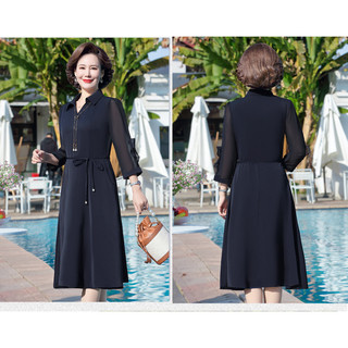 Đầm Mùa Xuân Dài Tay Khí Chất Cho Mẹ VH96