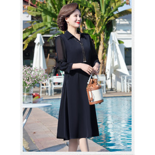 Đầm Mùa Xuân Dài Tay Khí Chất Cho Mẹ VH96