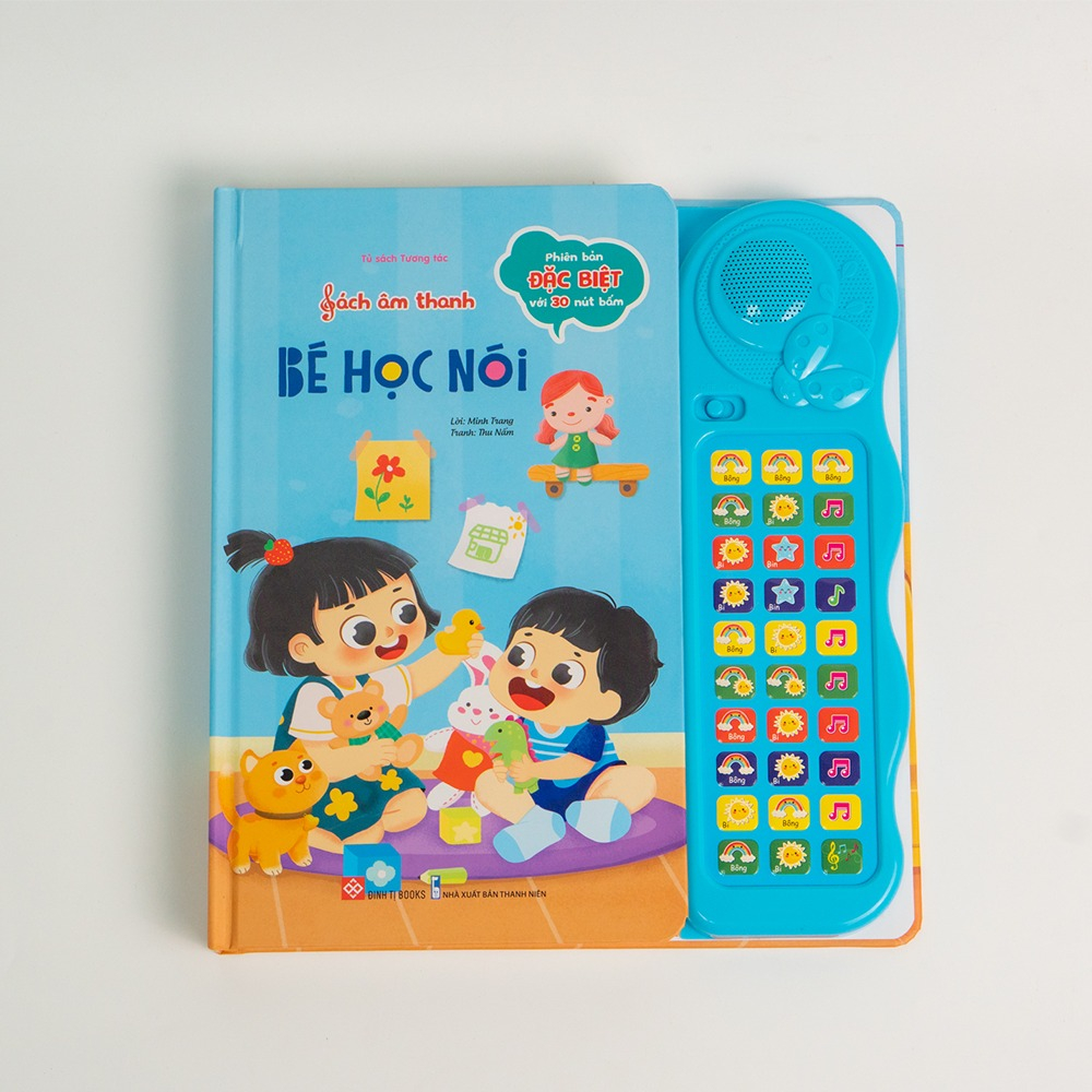 Ảnh Sách âm thanh - Bé học nói - Bản đặc biệt 30 nút bấm song ngữ cho trẻ 0 - 6 tuổi - Đinh Tị Books 2
