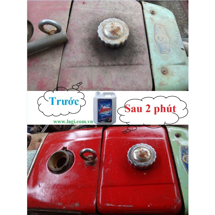 [CHÍNH HÃNG] DUNG DỊCH TẨY RỬA DẦU NHỚT/ TẨY DẦU MỠ/ NƯỚC VỆ SINH ĐA NĂNG AMIGO 5 Lít (Có HD VAT)