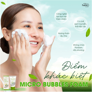 Sữa rửa mặt cho da dầu mụn bùn khoáng RIORI HANA MICRO BUBLES MUD FOAM 120g - Giúp sạch sâu lớp bụi bẩn trên bề mặt da