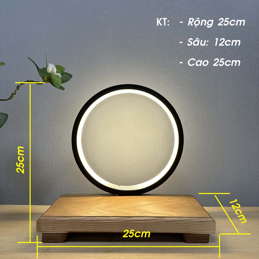 Ảnh Kệ Đèn Led Hào Quang Tượng Phật Phong Thủy Hình Tròn - Tuệ Nga 3