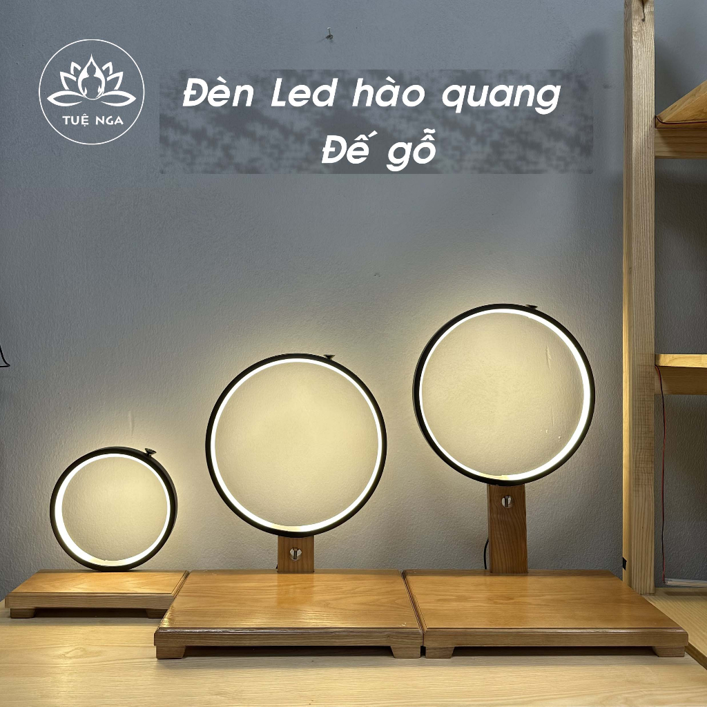 Kệ Đèn Led Hào Quang Tượng Phật Phong Thủy Hình Tròn - Tuệ Nga | Shopee ...