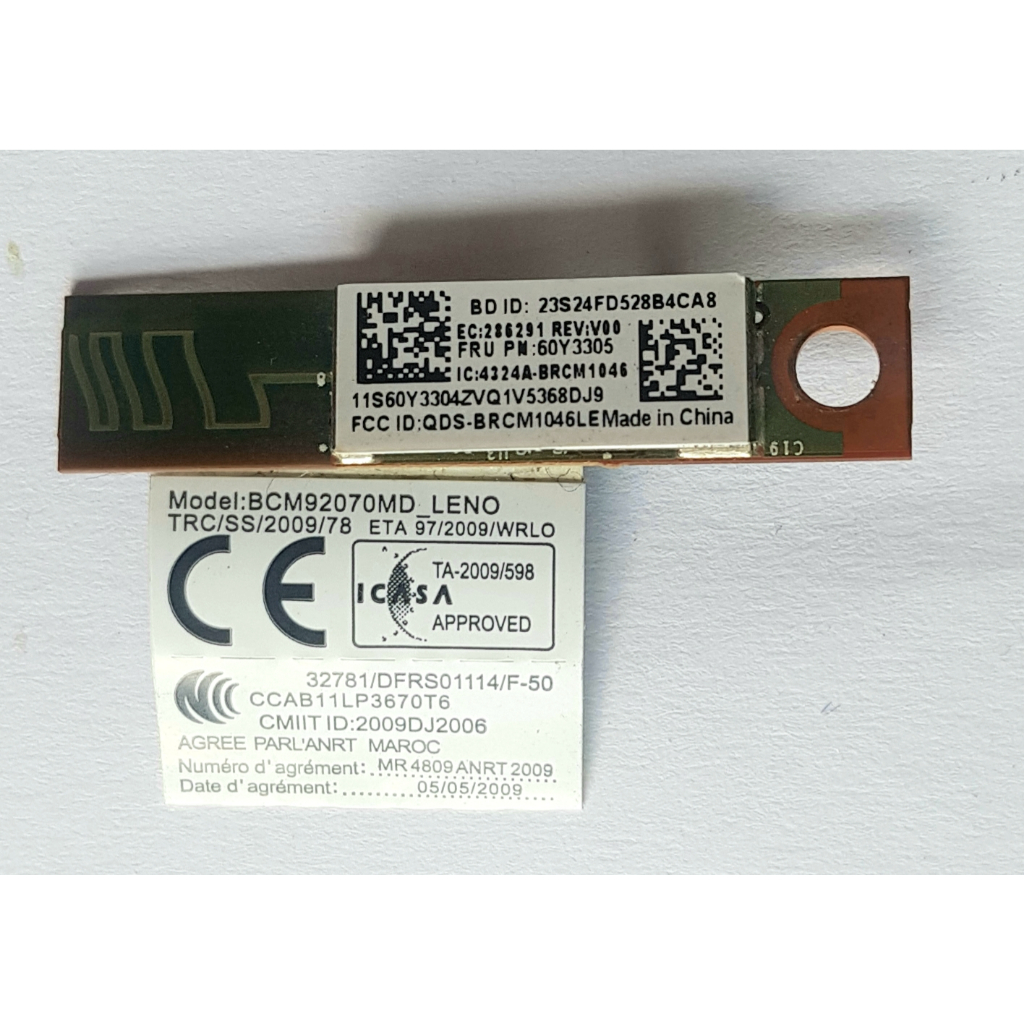 CARD BLUETOOTH BROADCOM BCM92070MD CHO LENOVO VÀ CÁC DÒNG KHÁC | Shopee ...
