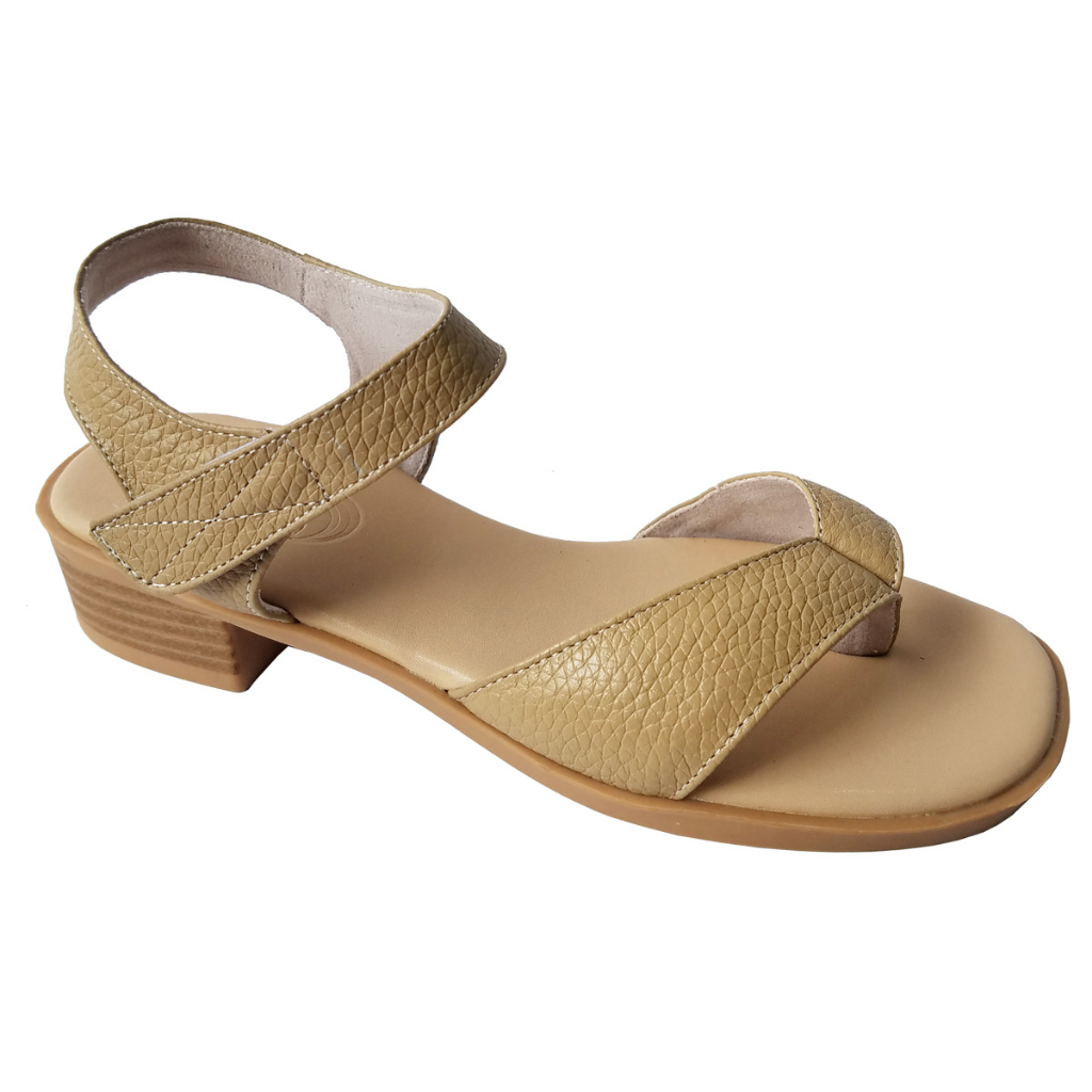 Giày Sandal Nữ Xỏ Ngón Da Bò Thật BIGGBEN Cao 3 Phân HKD727