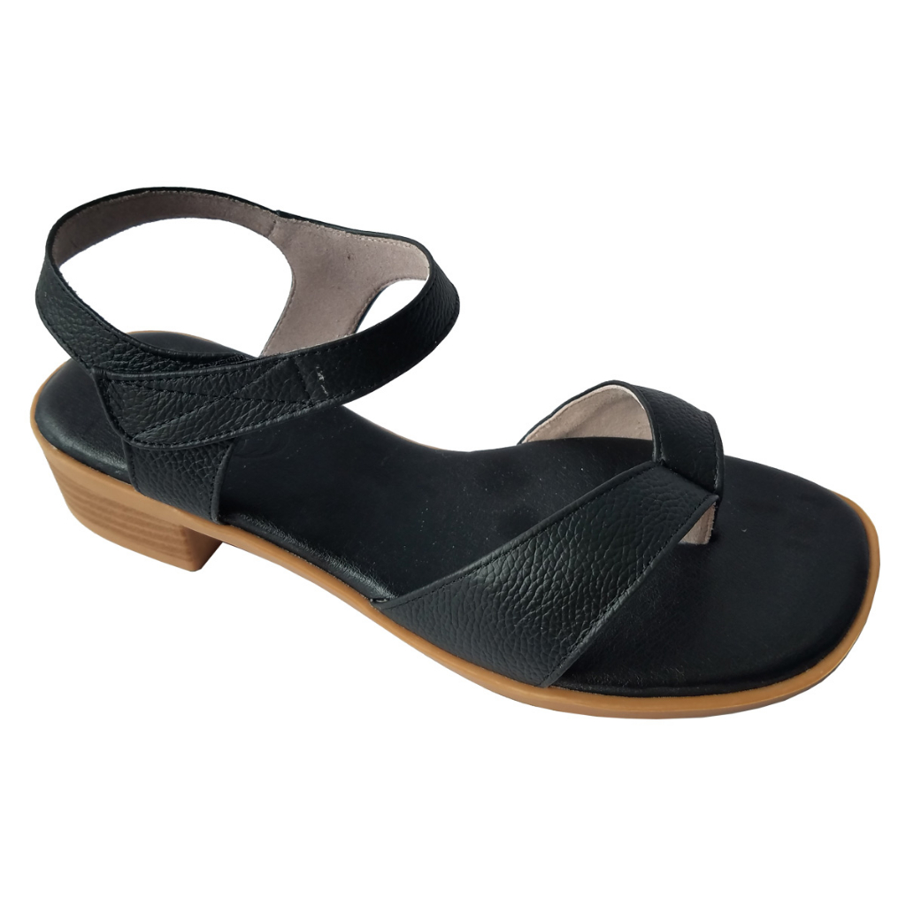 Giày Sandal Nữ Xỏ Ngón Da Bò Thật BIGGBEN Cao 3 Phân HKD727